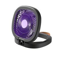 Foldable Rechargeable Desk Fan with Multi-Speed Adjustment