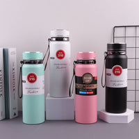 Large Capacity 316 Stainless Steel Vacuum Insulated Water Bottle with Strap for Outdoor Travel