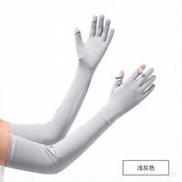 Ice Silk UV Protection Arm Sleeves for Cycling and Driving