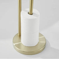 Freestanding Toilet Paper Holder with Storage for Bathroom and Kitchen