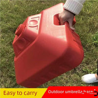 Outdoor Umbrella Base, Heavy-Duty Water-Filled Plastic Stand, Prevents Umbrella from Falling