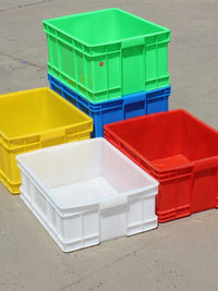 Stackable Plastic Storage Bin with Lid, Heavy-Duty Multi-Purpose Organizer for Tools and Parts
