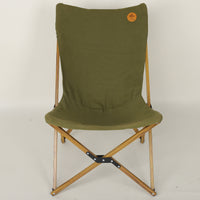 Portable Aluminum Alloy Folding Camping Chair with Canvas Seat and Shoulder Strap
