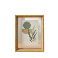 Acrylic Double-Sided Photo Frame for Postcards and Pressed Flowers, 6-8 Inch Display
