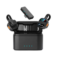SX38 Wireless Lavalier Microphone for Live Streaming and Outdoor Recording, Noise-Cancelling HD Audio Mic