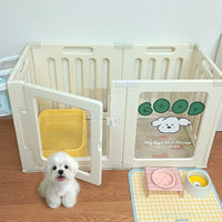 Acrylic Pet Playpen for Small Dogs Indoor Puppy Crate Transparent Dog Fence