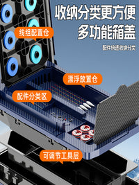 Tingye 32L Ultralight Fishing Box with Wheels, Multifunctional Thickened Insulated Fish Cooler