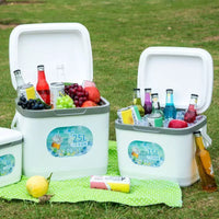 Portable 15L Insulated Cooler Box for Car, Outdoor Picnic, Camping, and Food Preservation