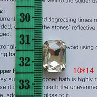Clear Glass Sew-On Rhinestones for DIY Crafts, Clothing, Shoes, Bags, and Cosplay
