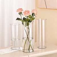 Acrylic Clear Anti-fall Vase for Hydroponics and Flower Arrangements
