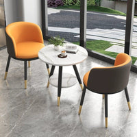 Luxury Balcony Bistro Set, Small Apartment Table and Chairs, 3-Piece Outdoor Leisure Dining Set