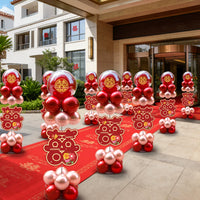 Wedding Balloon Arch Column Kit with KT Board Road Guide for Outdoor Decorations