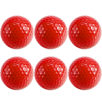 Colorful Golf Practice Balls 42mm Diameter - 6 Pack