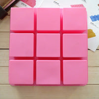 Silicone Ice Cube Tray with Lid for Baby Food, Drinks, and Baking - Square Molds