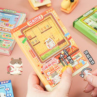 Pixel Parkour Mini Portable Notebook for Students and Girls, Decompression Stationery