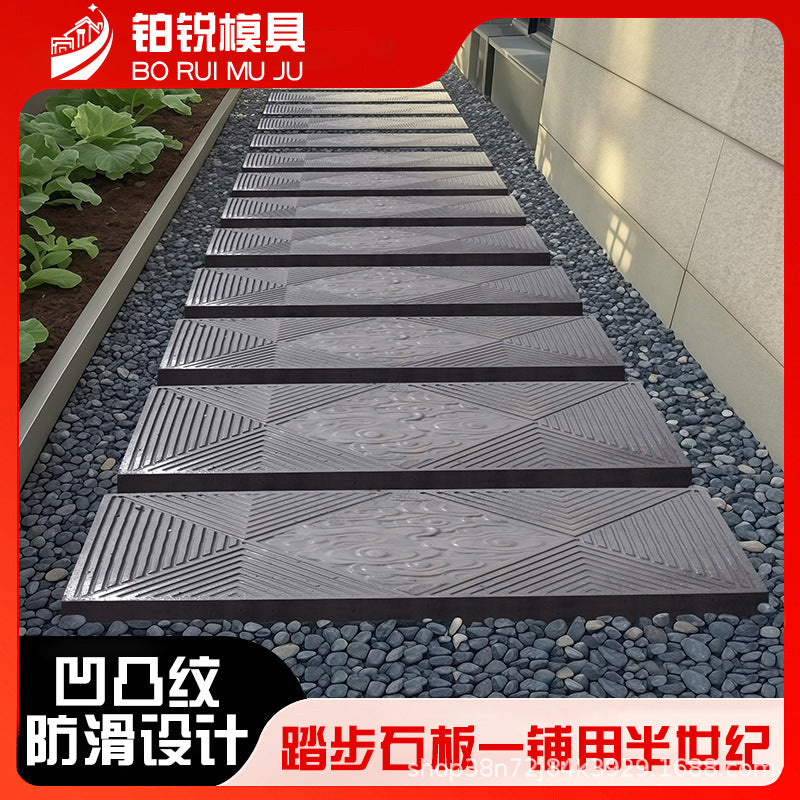 DIY Garden Stepping Stone Mold Concrete Pavement Maker for Yard Lawn Path
