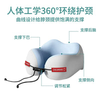 U-Shaped Travel Neck Pillow for Airplane and Car, Portable Cervical Support Cushion