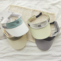Quick-Dry Color Block Visor Hat for Outdoor Sports, Running, Sun Protection