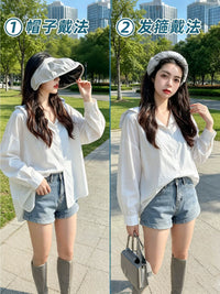 Headband Style Empty Top Sun Hat for Outdoor Sun Protection