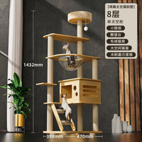Compact Multi-Level Cat Tree Condo with Scratching Post and Perch for Small Spaces