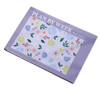 Minimalist B5 Floral Grid Notebook for Students and Business Professionals