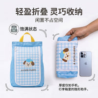 Portable Double-Layer Travel Shoe Bag, Waterproof Large Capacity Shoe Organizer with Dustproof Cover