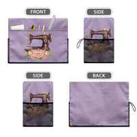 Sewing Machine Dust Cover with Storage Pockets, Universal Fit for Most Standard Sewing Machines