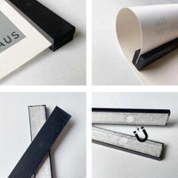 Magnetic Wooden Poster Hanger Frame for Wall Art and Prints