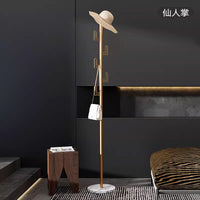Freestanding Garment Rack with Marble Base, Heavy Duty Coat and Hat Stand for Entryway and Living Room