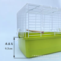 Portable Panoramic Pet Carrier Cage for Hamsters, Sugar Gliders, and Small Birds - Travel and Breeding Cage