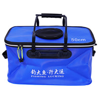 EVA Foldable Fishing Bucket Live Fish Tank