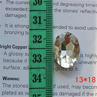 Clear Glass Sew-On Rhinestones for DIY Crafts, Clothing, Shoes, Bags, and Cosplay