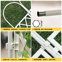 U-Shaped Metal Garden Trellis for Climbing Plants, Roses, and Vines