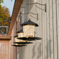 Transparent Acrylic Window Bird Feeder with Suction Cups - Wall-Mounted Bird Cage for Parrots and Small Birds