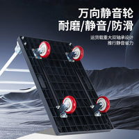 Foldable Heavy-Duty Platform Hand Truck with Wheels for Warehouse and Logistics