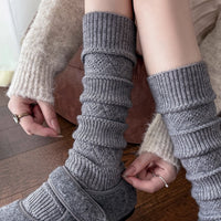 Women's Thickened Wool Over-the-Calf Socks, Korean Style Argyle Pattern Warm Slimming Leg Socks