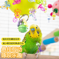 Parrot Chew Toy Ball for Small Birds, Budgies, Cockatiels - Molar Grinding and Entertainment