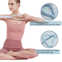 Figure-8 Silicone Resistance Band for Yoga and Fitness, Shoulder Opening and Back Beautifying
