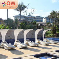 Outdoor Rattan Wicker Sofa Chair Coffee Table Lounger Set Waterproof UV-Resistant Patio Furniture