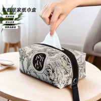Car Seat Back Tissue Box Holder Multifunctional Armrest Storage Organizer