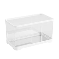 Desktop Aquarium Turtle Tank with Lid, Clear Plastic Fish Tank for Home Living Room