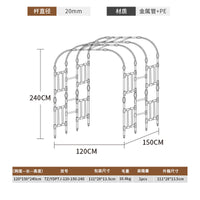 Garden Arch Trellis for Climbing Plants, Heavy-Duty Metal Pergola for Outdoor Yard Decoration