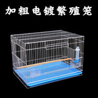 Large Galvanized Breeding Bird Cage for Parakeets, Mynahs, Peonies, Cockatiels - Thickened Metal Aviary