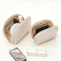 Portable Mini Cosmetic Bag for Lipstick Powder Samples, Cute Zipper Pouch