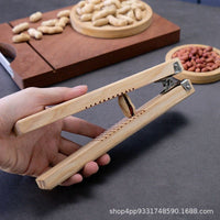 Wooden Chestnut and Peanut Sheller Tool