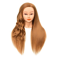 85% Real Hair Mannequin Head for Hairdressing Practice, Dyeing, Perming, and Braiding