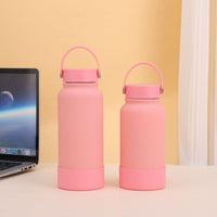 Large Capacity Insulated Water Bottle with Handle for Travel and Sports, 32oz/40oz