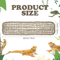 Woven Grass Parrot Swing Hammock Chew Toy for Birds and Lizards