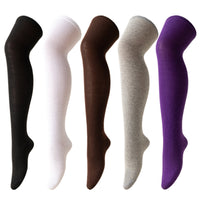 Over-the-Knee Solid Color Cosplay Party Dance JK Thigh High Socks for Halloween Christmas