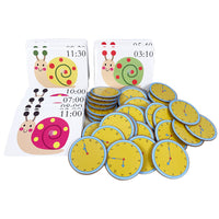 Preschool Clock Learning Set for Kids - Time Recognition Math Practice Game